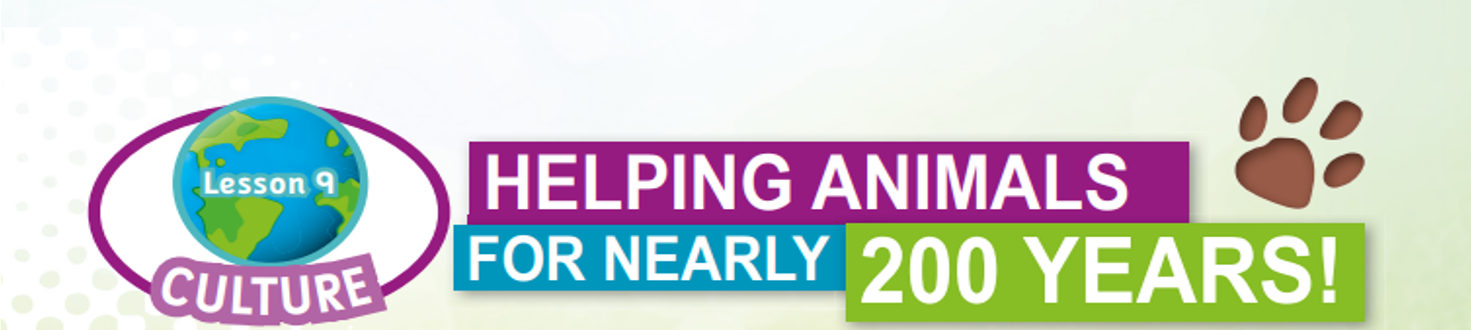 الشرح - lesson 9 - culture Helping Animals for nearly 200 ye